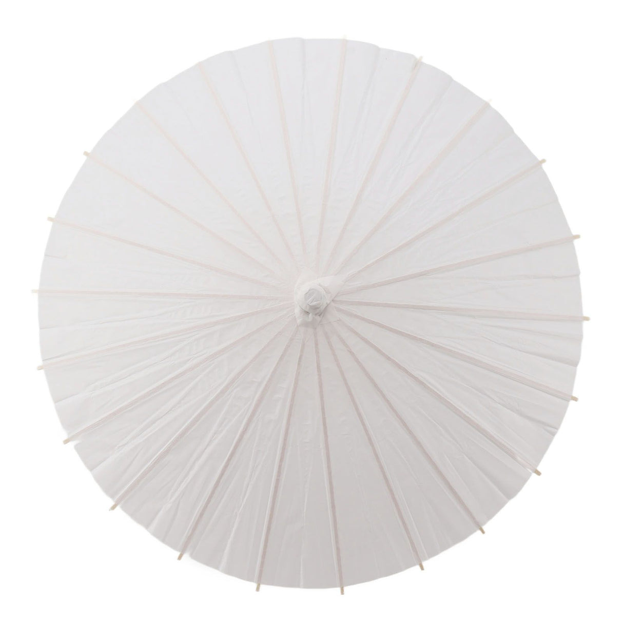 Kids Paper Parasol Bamboo and Paper Chinese Style Elegant White DIY Paper Umbrellas for Decoration 58cm/22.8in