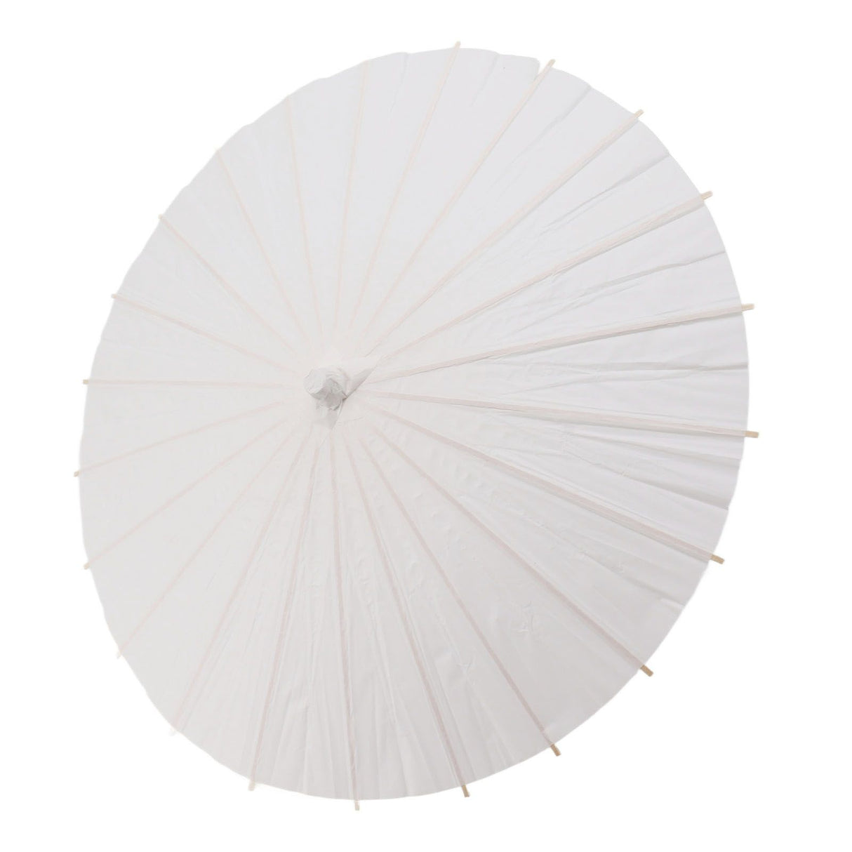 Kids Paper Parasol Bamboo and Paper Chinese Style Elegant White DIY Paper Umbrellas for Decoration 58cm/22.8in