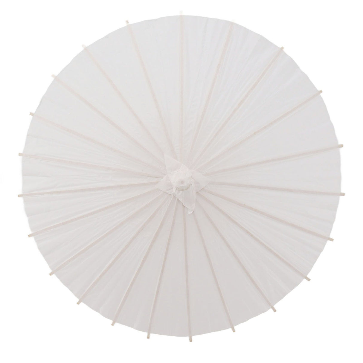Kids Paper Parasol Bamboo and Paper Chinese Style Elegant White DIY Paper Umbrellas for Decoration 40cm/15.7in