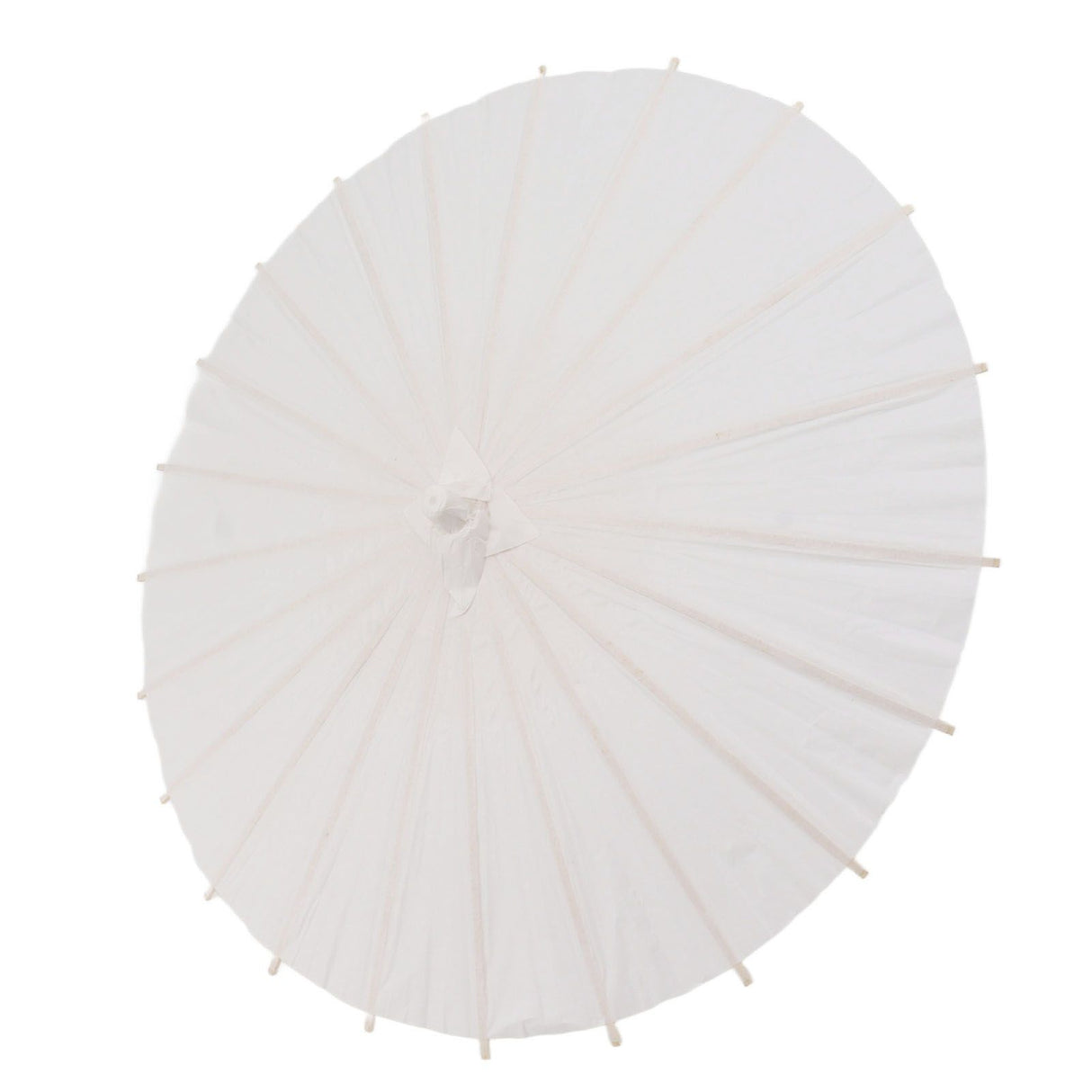 Kids Paper Parasol Bamboo and Paper Chinese Style Elegant White DIY Paper Umbrellas for Decoration 40cm/15.7in