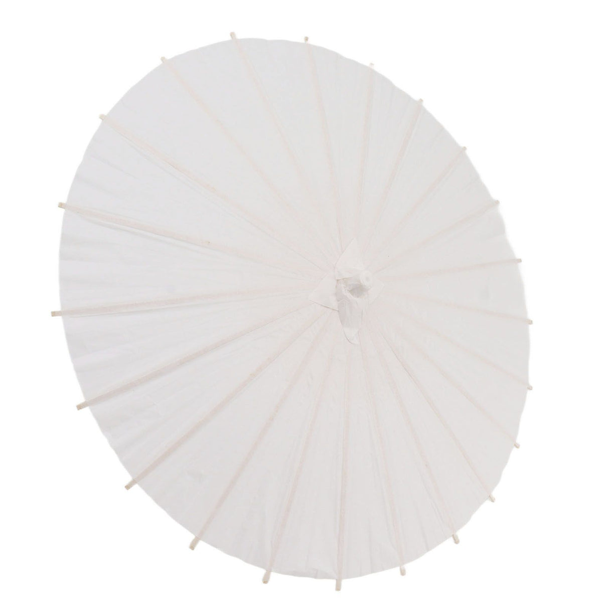 Kids Paper Parasol Bamboo and Paper Chinese Style Elegant White DIY Paper Umbrellas for Decoration 40cm/15.7in