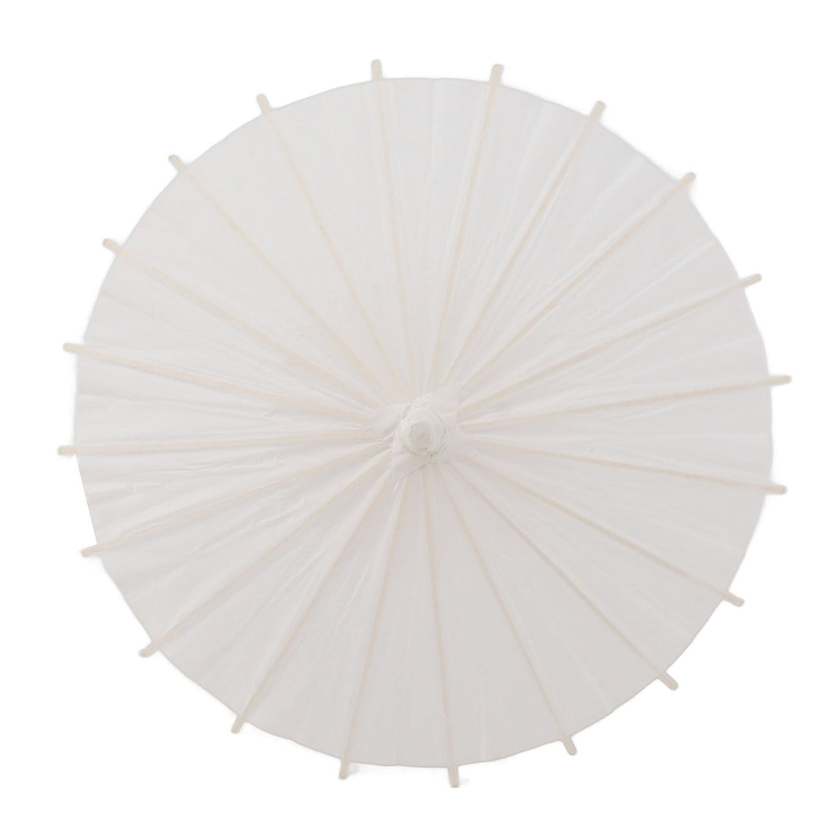 Kids Paper Parasol Bamboo and Paper Chinese Style Elegant White DIY Paper Umbrellas for Decoration 28cm/11in