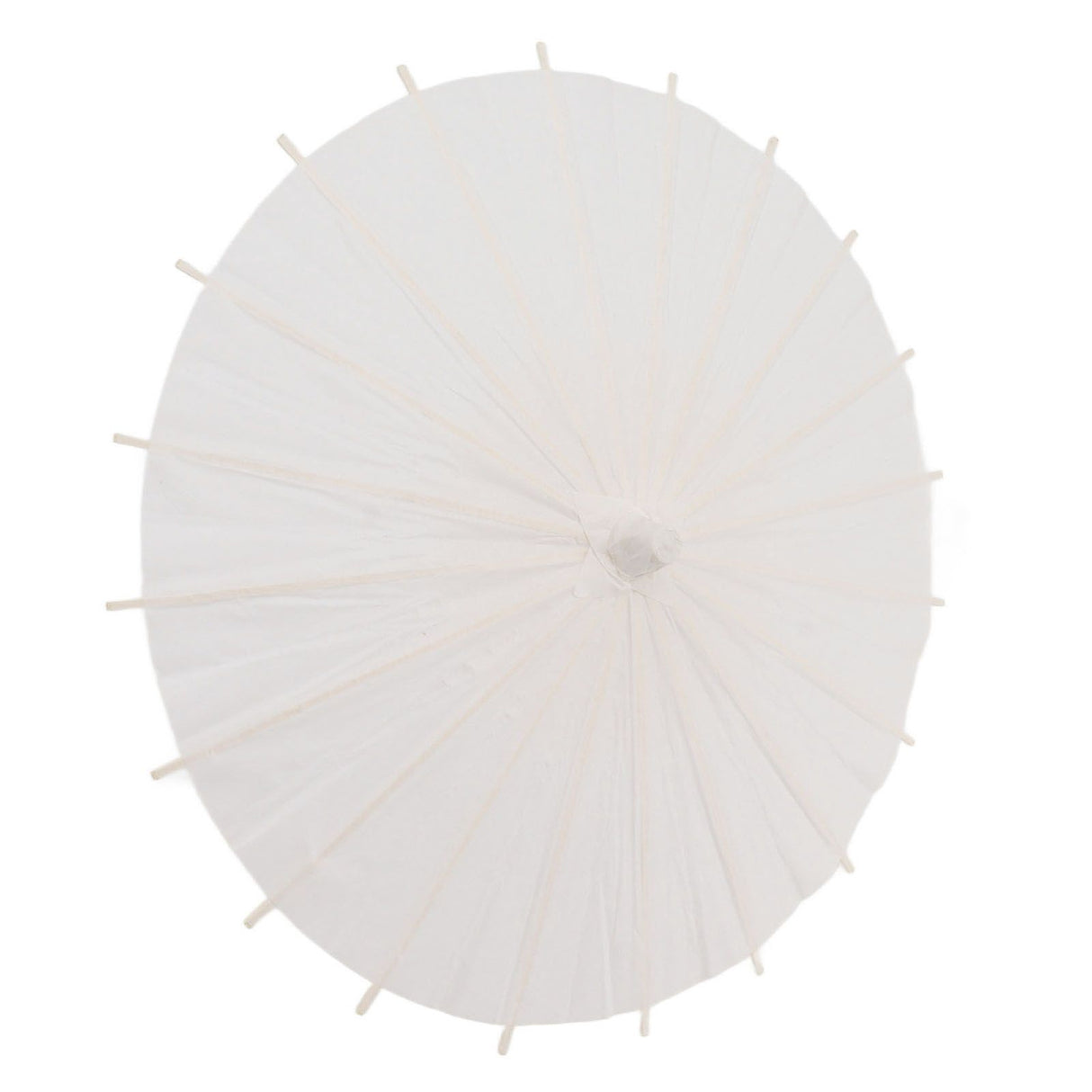 Kids Paper Parasol Bamboo and Paper Chinese Style Elegant White DIY Paper Umbrellas for Decoration 28cm/11in