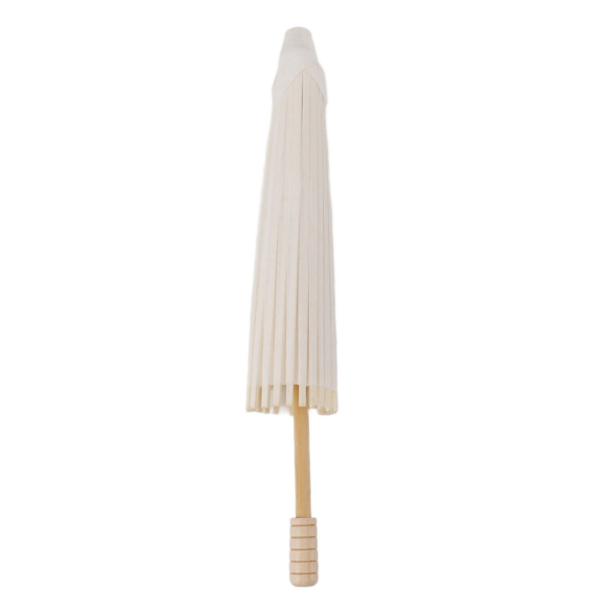 Kids Paper Parasol Bamboo and Paper Chinese Style Elegant White DIY Paper Umbrellas for Decoration 28cm/11in