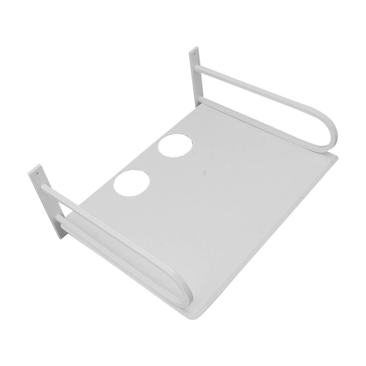 Wall Mounted Projector Shelf Aluminum Floating Projector Shelves for Router TV Box DVD Player Cable Box White