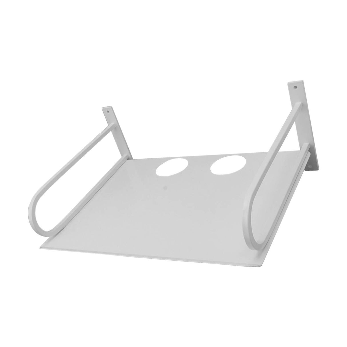 Wall Mounted Projector Shelf Aluminum Floating Projector Shelves for Router TV Box DVD Player Cable Box White