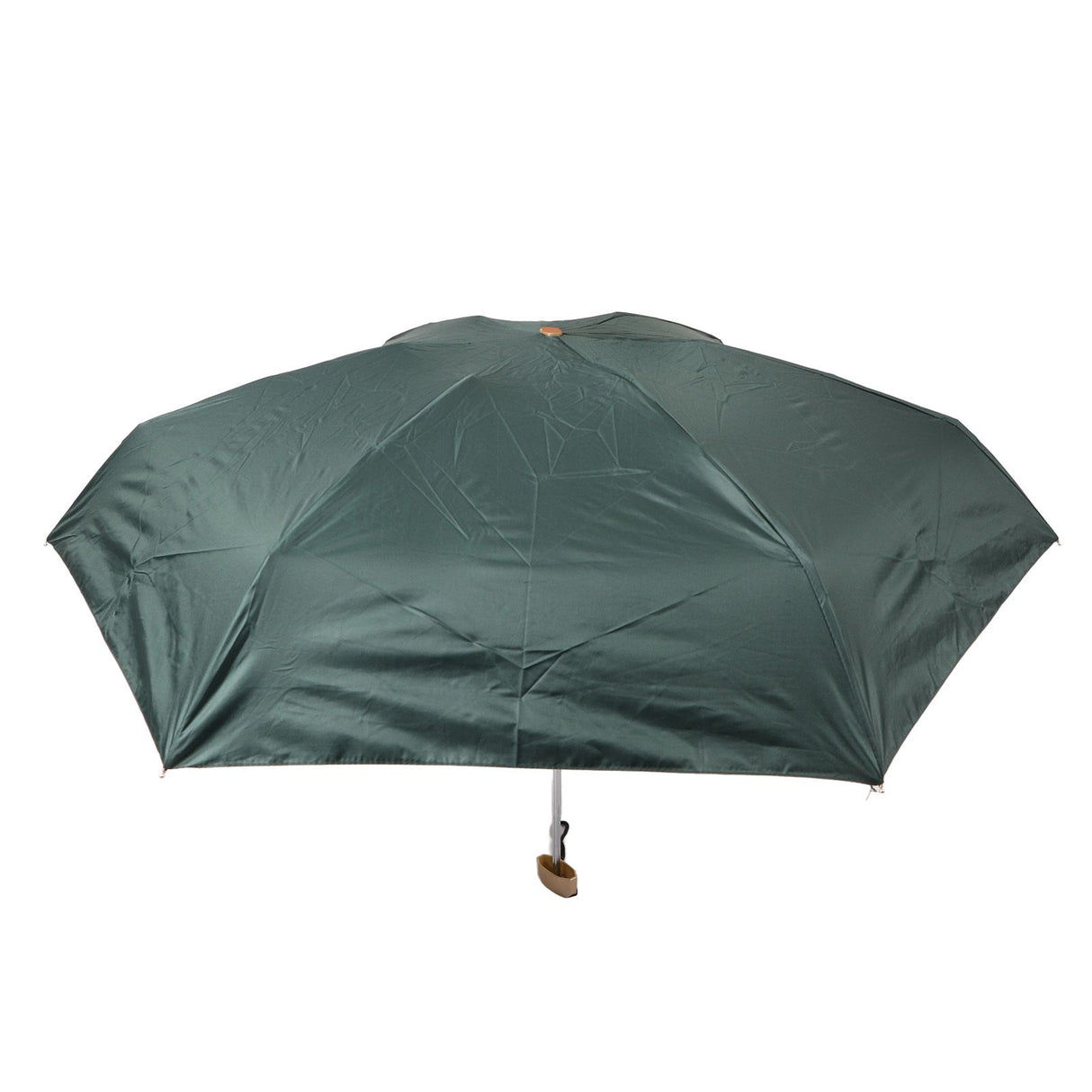 6 Ribs Umbrella Sun Protection UPF50 Impact Cloth Portable Folding Umbrella for Sunny Rainy Dark Green