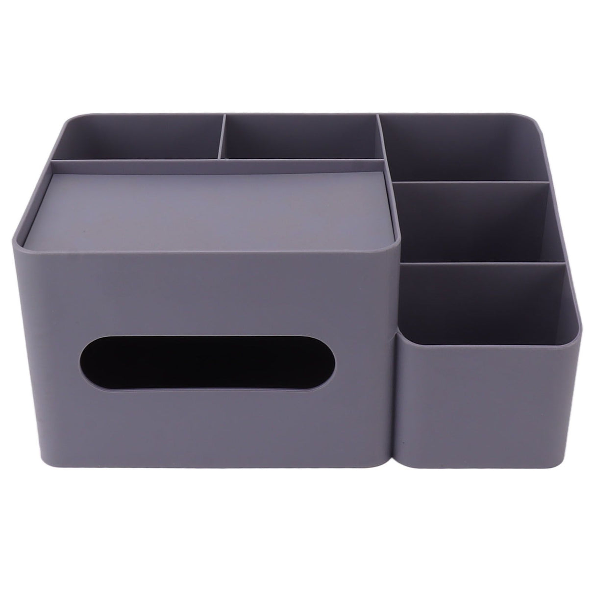 Tissue Box Organizer with Lid Plastic Exquisite Smooth Surface Tissue Desk Organizer for Home Office Purple