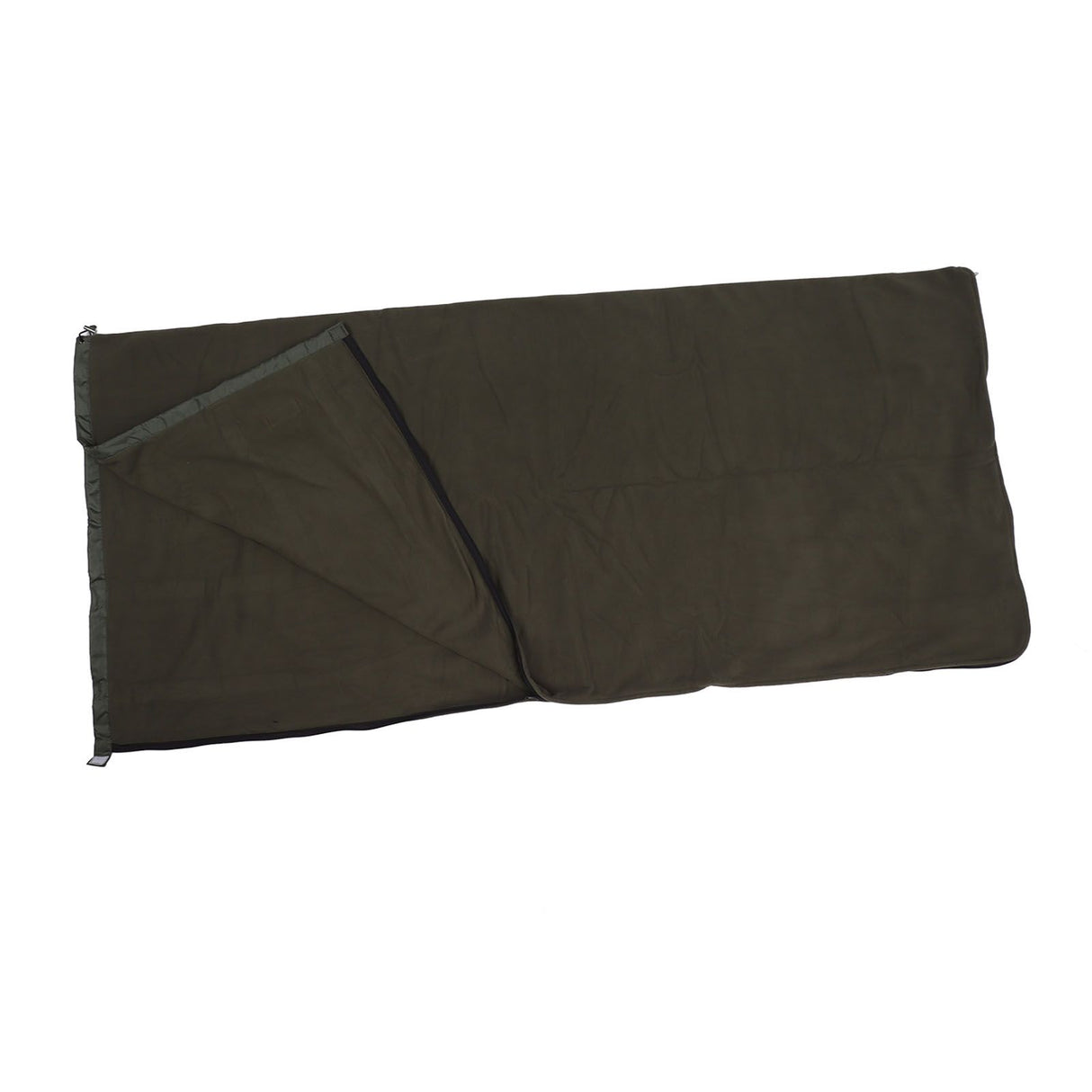 Sleeping Bag Liner Super Thick Fleece Soft Sleeping Bag Liner Blanket for Camping Travel Backpacking OD Green