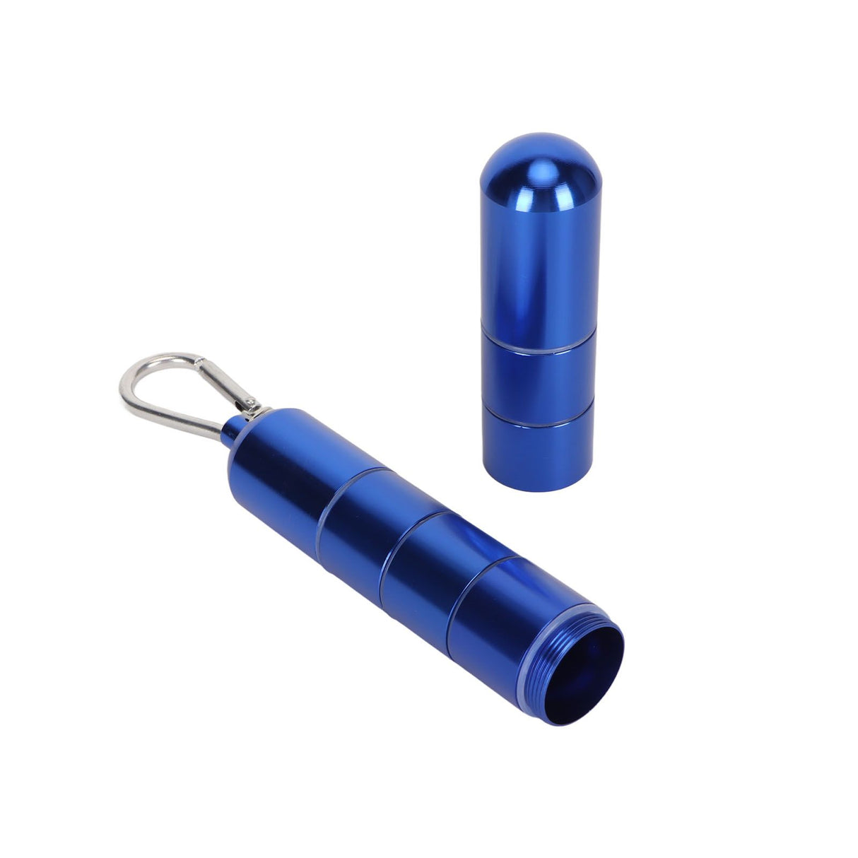 Cigar Tube Aluminum Alloy Waterproof Detachable Sealed Lightweight Cigar Case Tube for Daily Use Blue