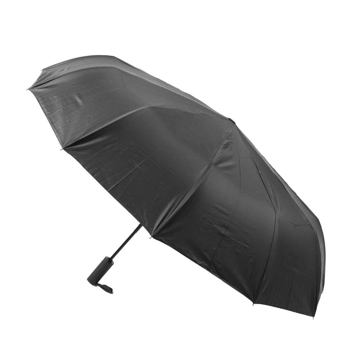 Sun Rain Umbrella 24 Rib Sun Blocking UV Protection Foldable Automatic Umbrella for Daily Travel Black
