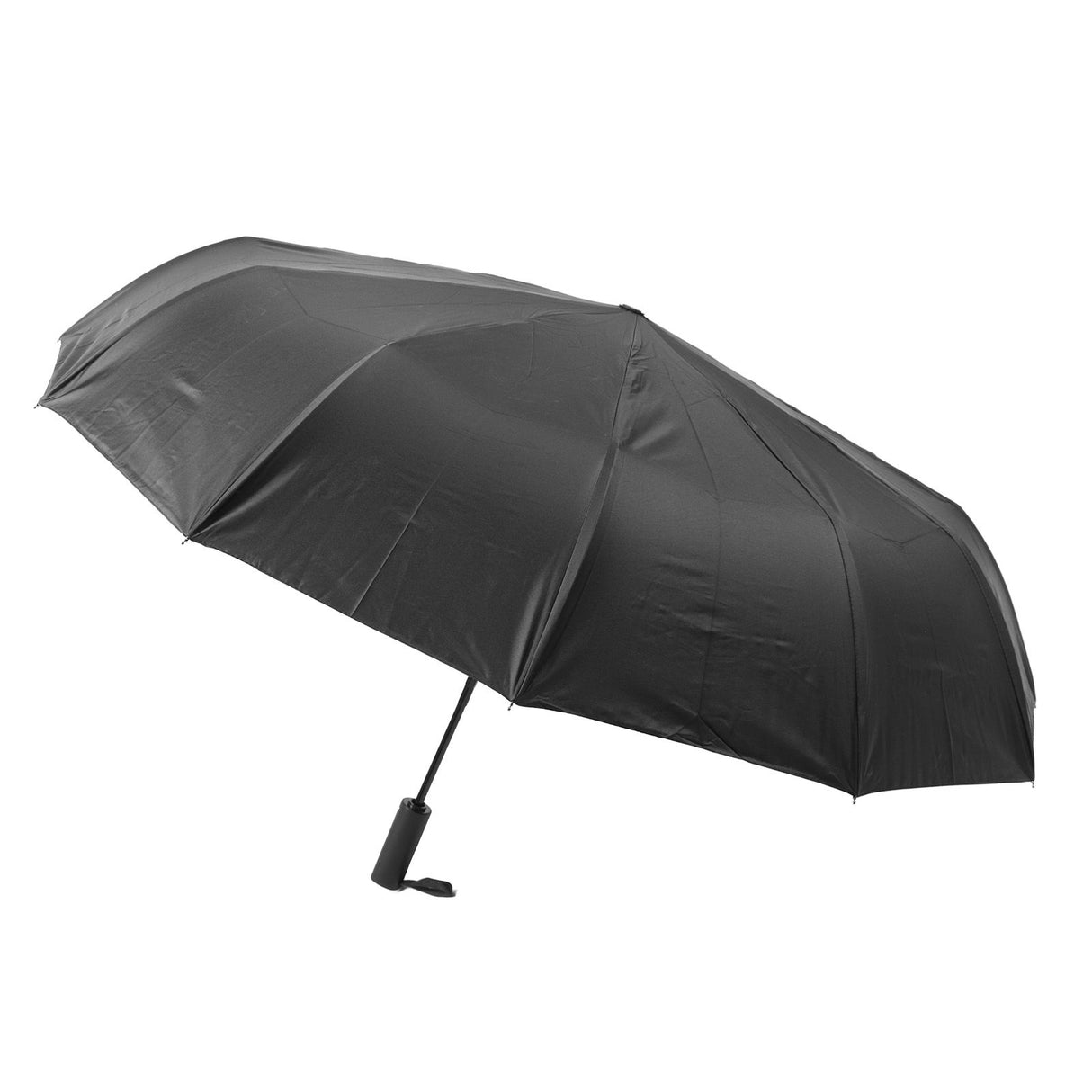 Sun Rain Umbrella 24 Rib Sun Blocking UV Protection Foldable Automatic Umbrella for Daily Travel Black