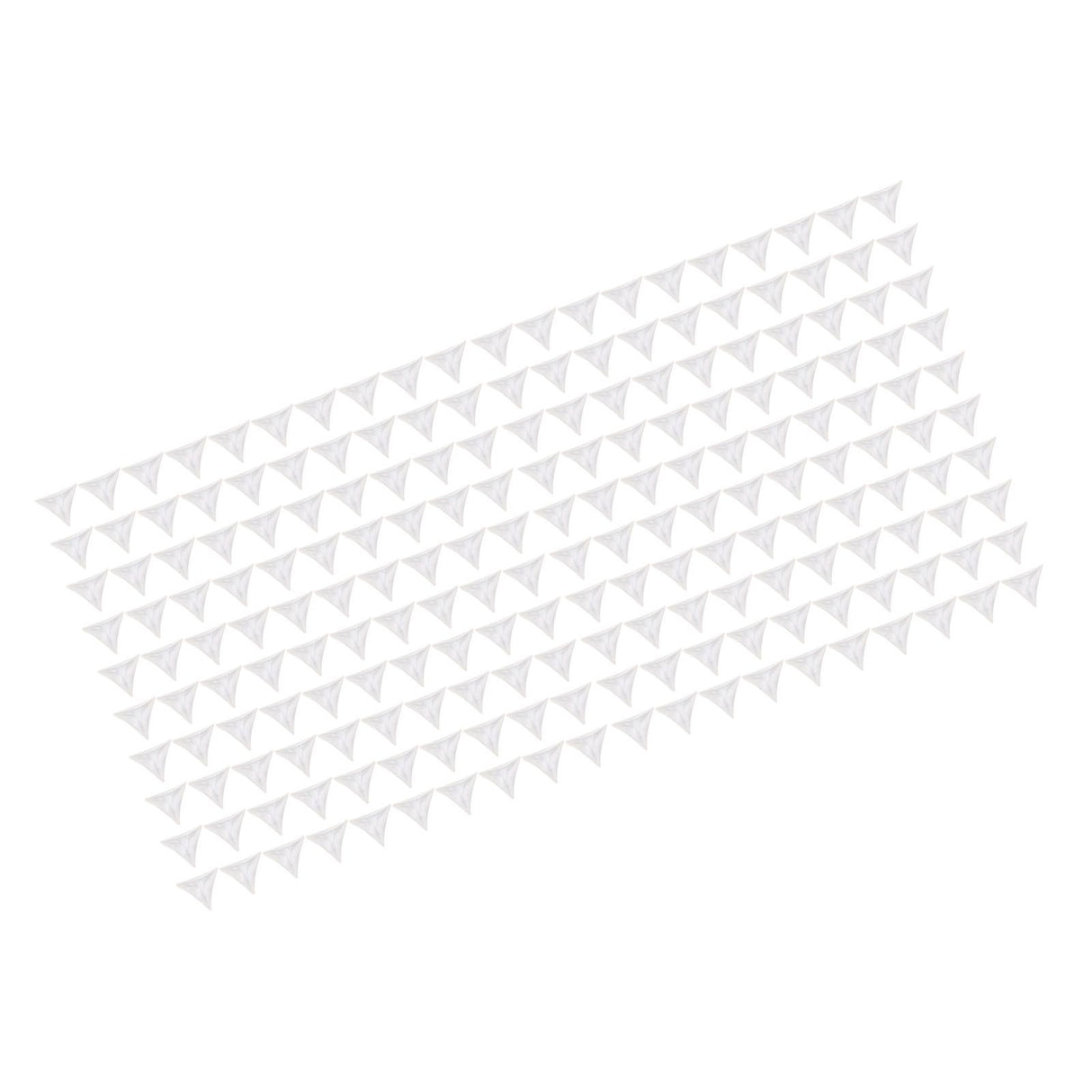 200pcs Inside Corner Dust Guards Clear Triangular Anti Collision Dust Proof Table Corner Guards for Stairs Closets Cabinets Drawers