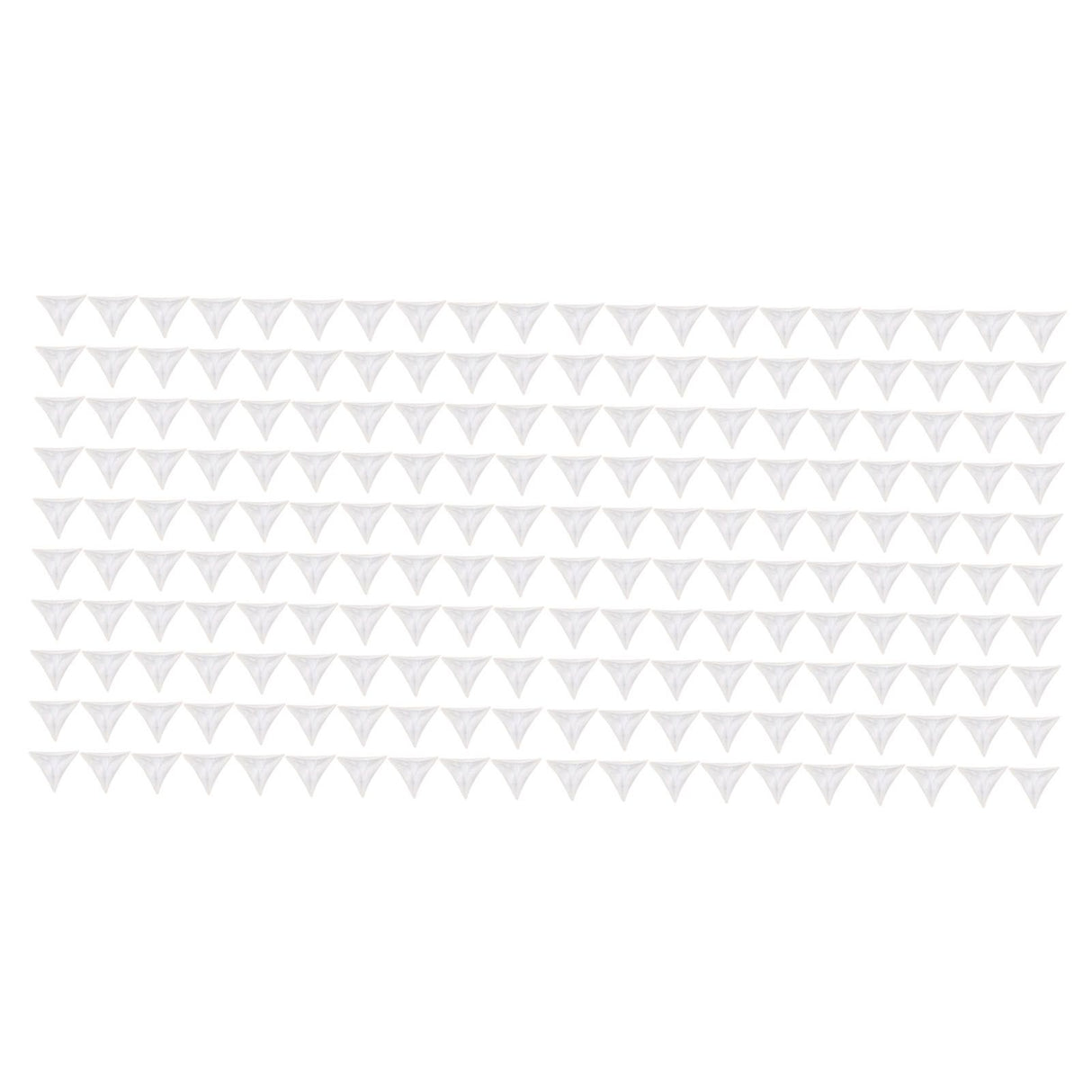 200pcs Inside Corner Dust Guards Clear Triangular Anti Collision Dust Proof Table Corner Guards for Stairs Closets Cabinets Drawers
