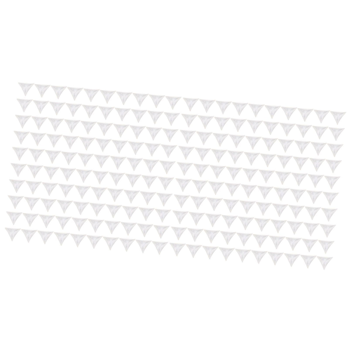 200pcs Inside Corner Dust Guards Clear Triangular Anti Collision Dust Proof Table Corner Guards for Stairs Closets Cabinets Drawers