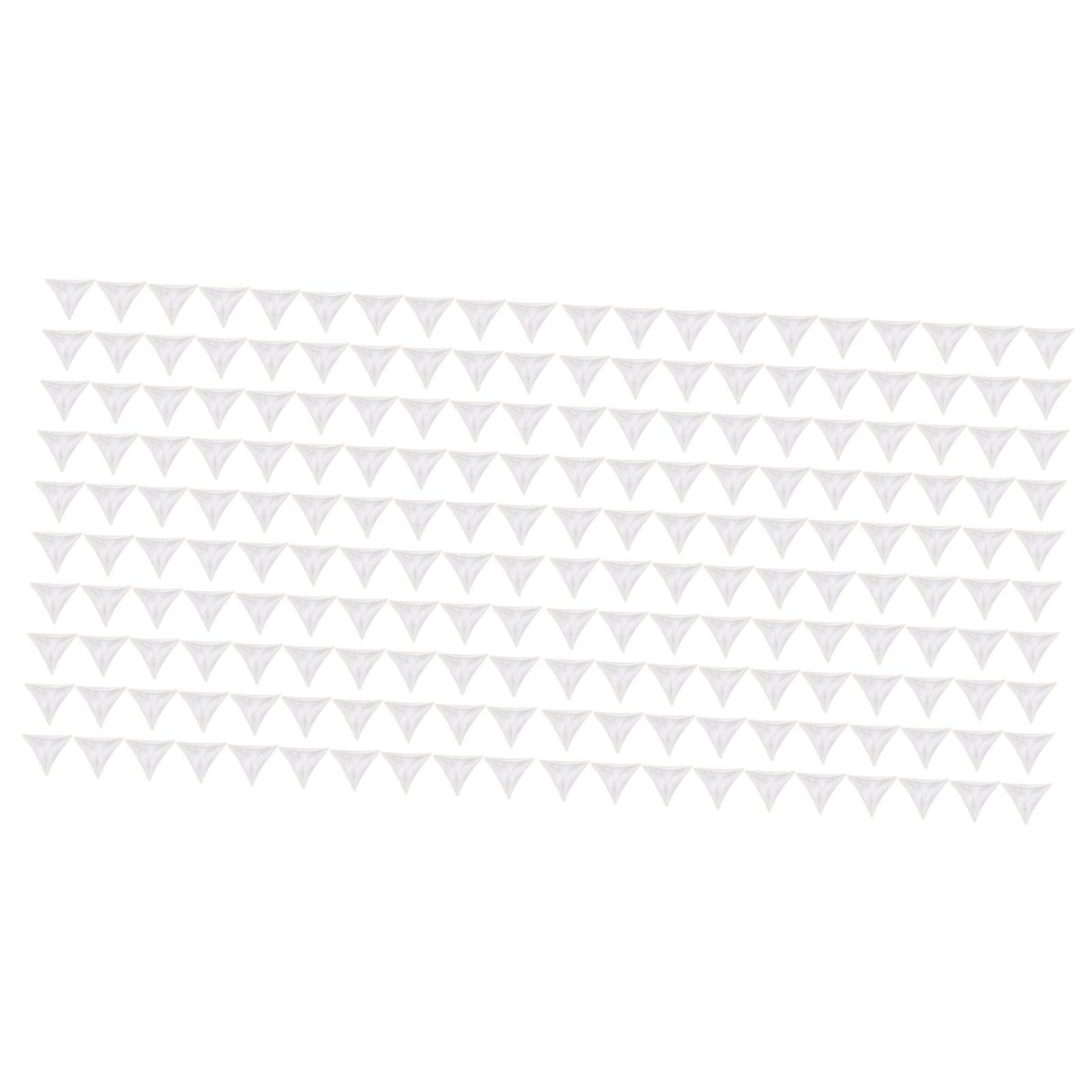 200pcs Inside Corner Dust Guards Clear Triangular Anti Collision Dust Proof Table Corner Guards for Stairs Closets Cabinets Drawers