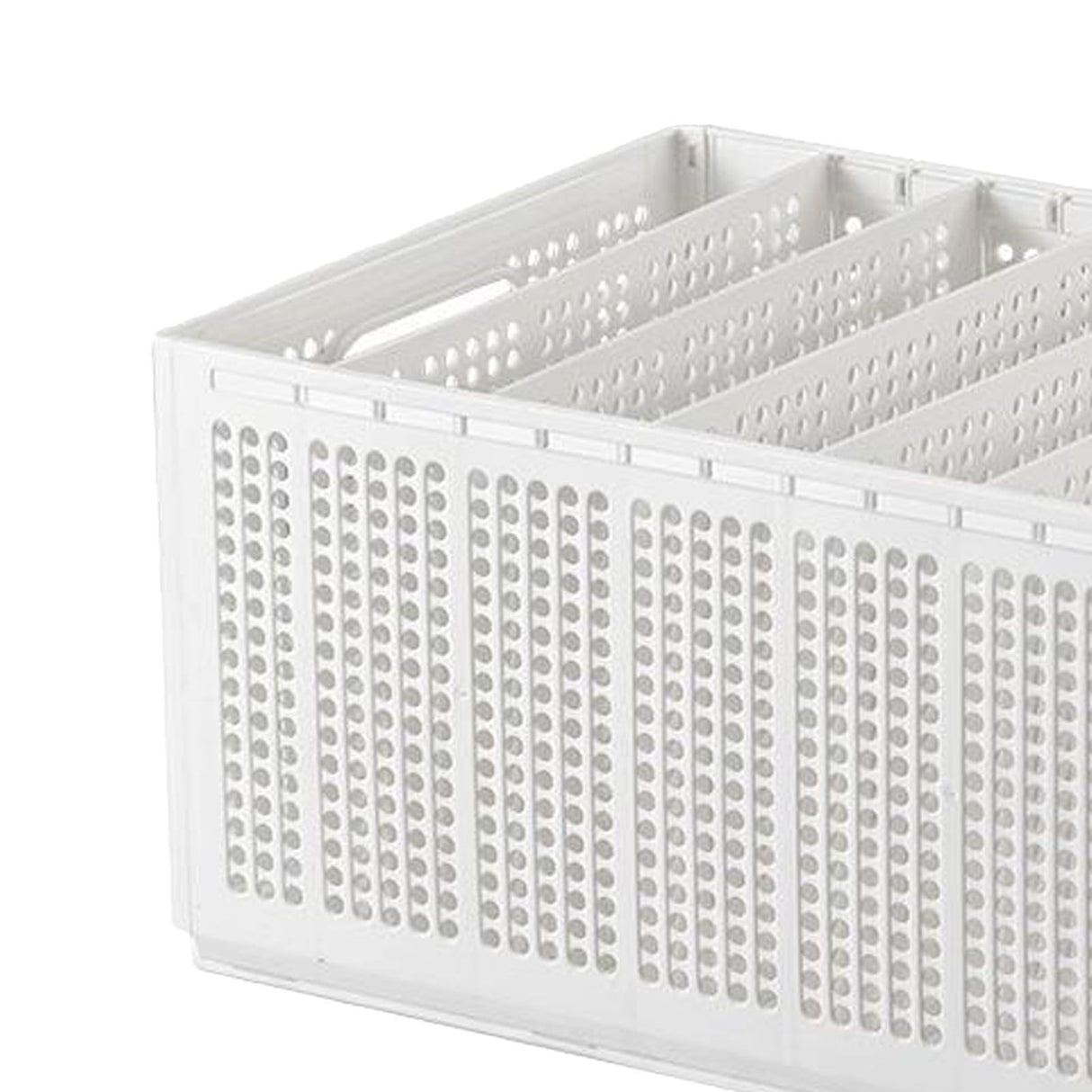 Closet Foldable Pants Storage Box Pure White Adjustable Dividers Rugged Divided Clothing Storage Boxes for Bedroom Wardrobe Large 7 Grids: 6 Baffles