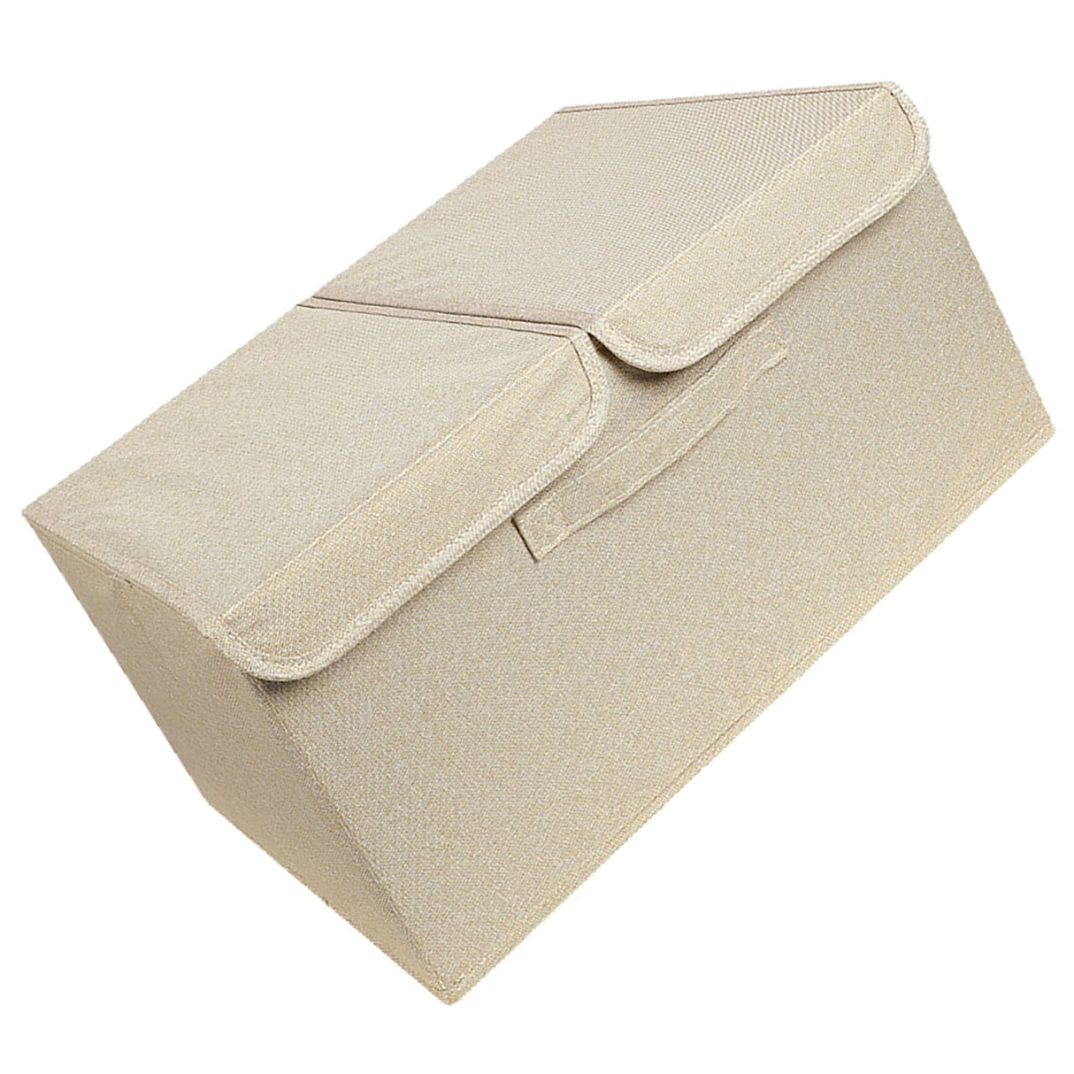 Underwear Socks Storage Organizer with Double Lid Foldable Thick Sock Underwear Storage Case for Socks Bras Ties Towels Khaki