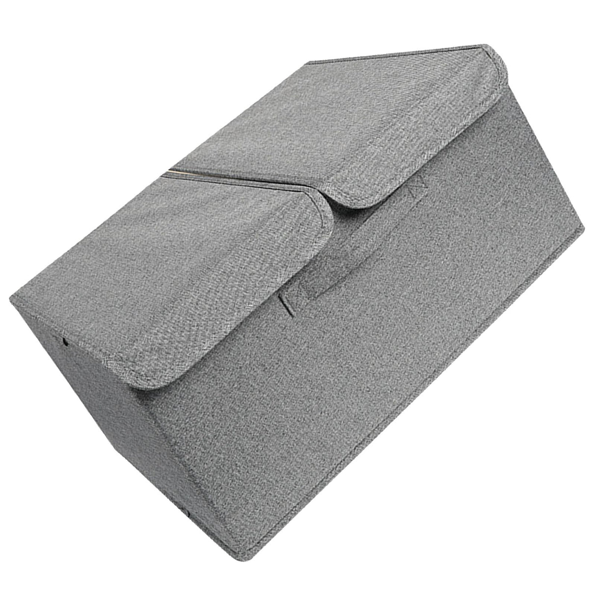 Underwear Socks Storage Organizer with Double Lid Foldable Thick Sock Underwear Storage Case for Socks Bras Ties Towels Dark Gray