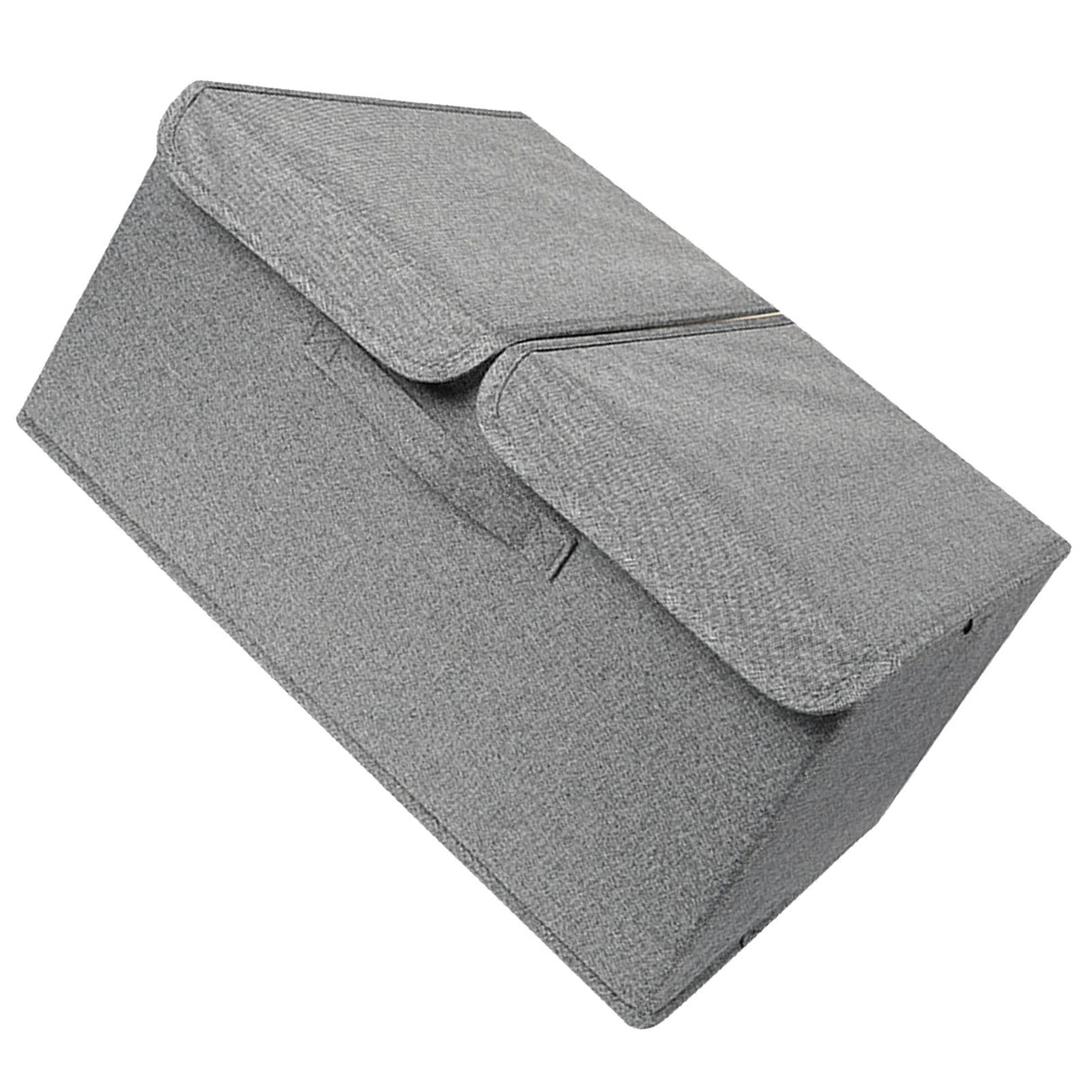 Underwear Socks Storage Organizer with Double Lid Foldable Thick Sock Underwear Storage Case for Socks Bras Ties Towels Dark Gray