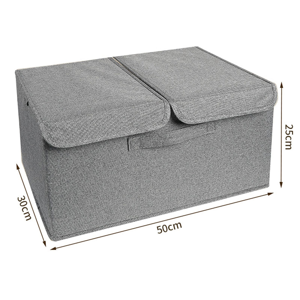 Underwear Socks Storage Organizer with Double Lid Foldable Thick Sock Underwear Storage Case for Socks Bras Ties Towels Dark Gray