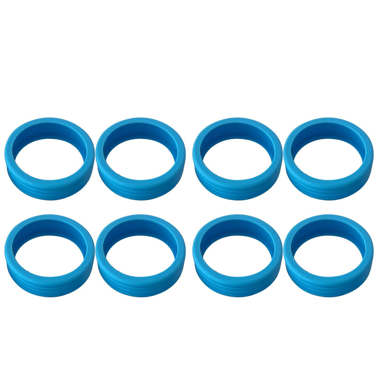 8PCS Luggage Suitcase Wheels Covers Noise Canceling Shock Absorbing Trolley Case Silicone Caster Protection Cover Blue