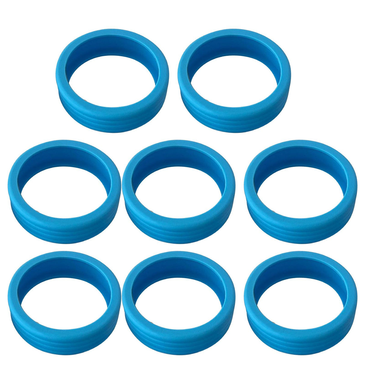 8PCS Luggage Suitcase Wheels Covers Noise Canceling Shock Absorbing Trolley Case Silicone Caster Protection Cover Blue