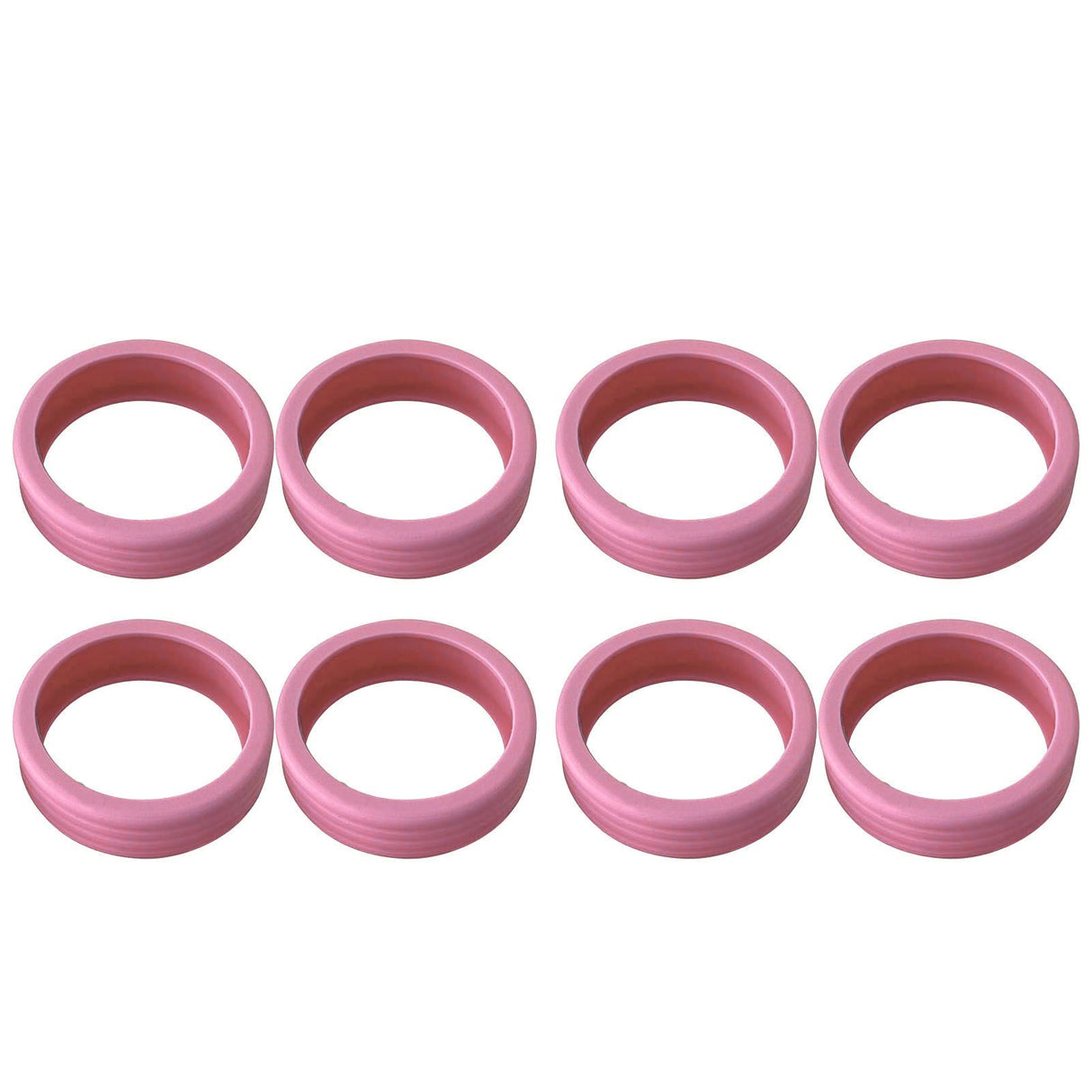 8PCS Luggage Suitcase Wheels Covers Noise Canceling Shock Absorbing Trolley Case Silicone Caster Protection Cover Pink