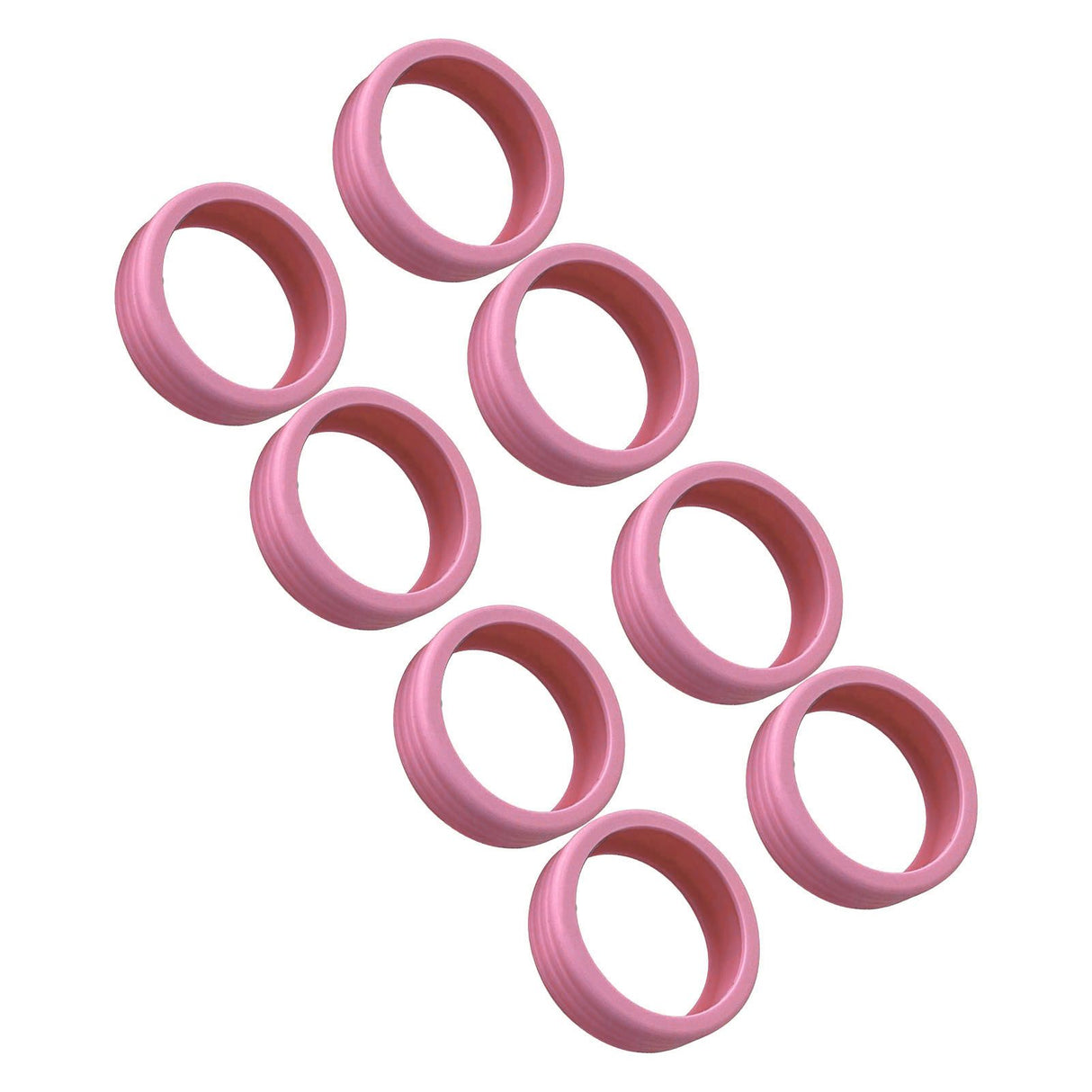 8PCS Luggage Suitcase Wheels Covers Noise Canceling Shock Absorbing Trolley Case Silicone Caster Protection Cover Pink