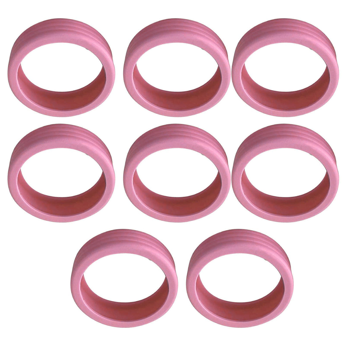 8PCS Luggage Suitcase Wheels Covers Noise Canceling Shock Absorbing Trolley Case Silicone Caster Protection Cover Pink