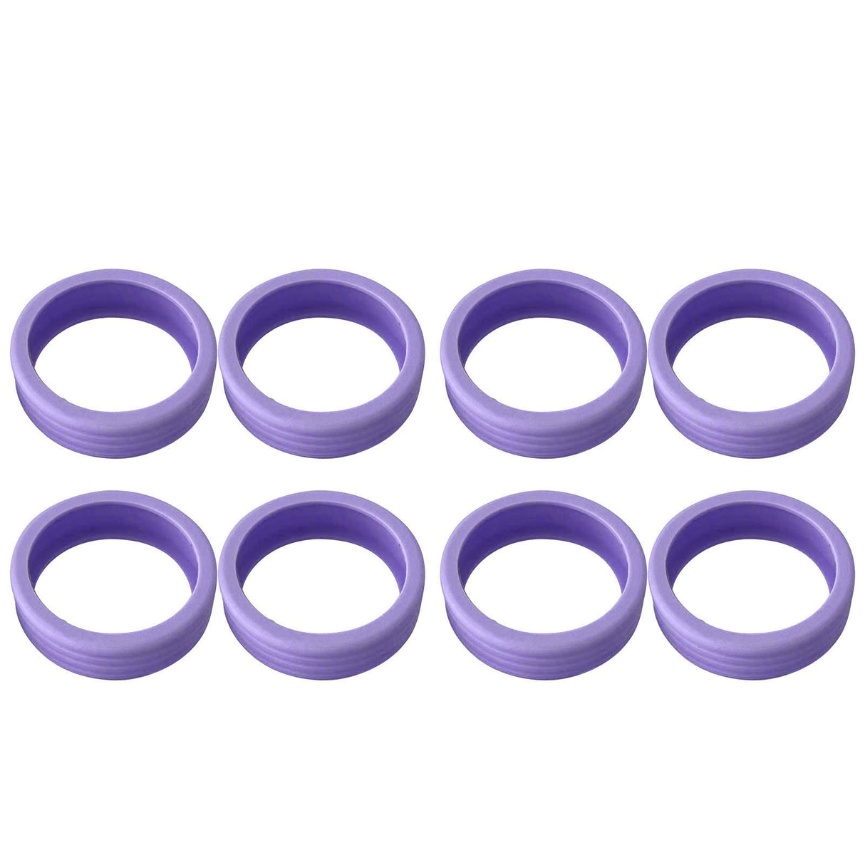 8PCS Luggage Suitcase Wheels Covers Noise Canceling Shock Absorbing Trolley Case Silicone Caster Protection Cover Purple