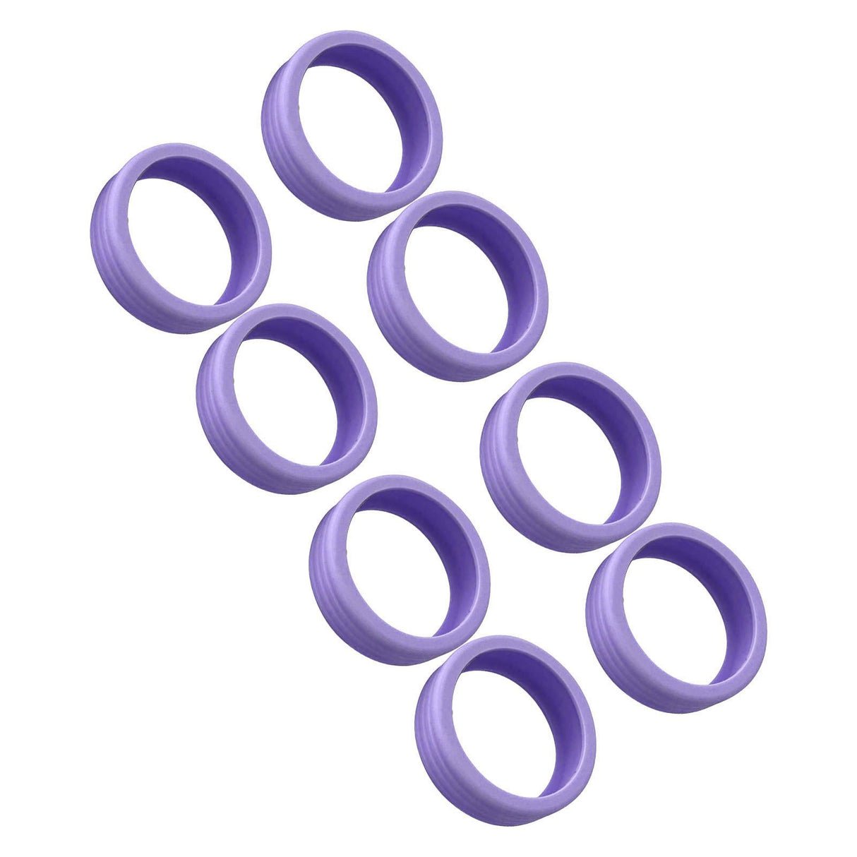 8PCS Luggage Suitcase Wheels Covers Noise Canceling Shock Absorbing Trolley Case Silicone Caster Protection Cover Purple