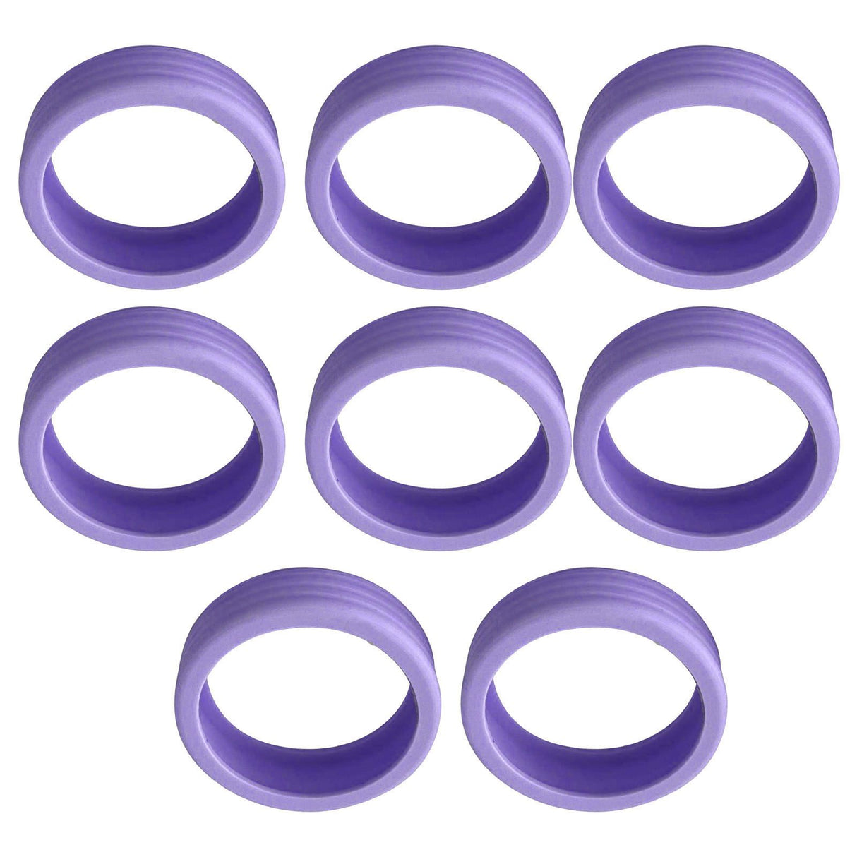 8PCS Luggage Suitcase Wheels Covers Noise Canceling Shock Absorbing Trolley Case Silicone Caster Protection Cover Purple