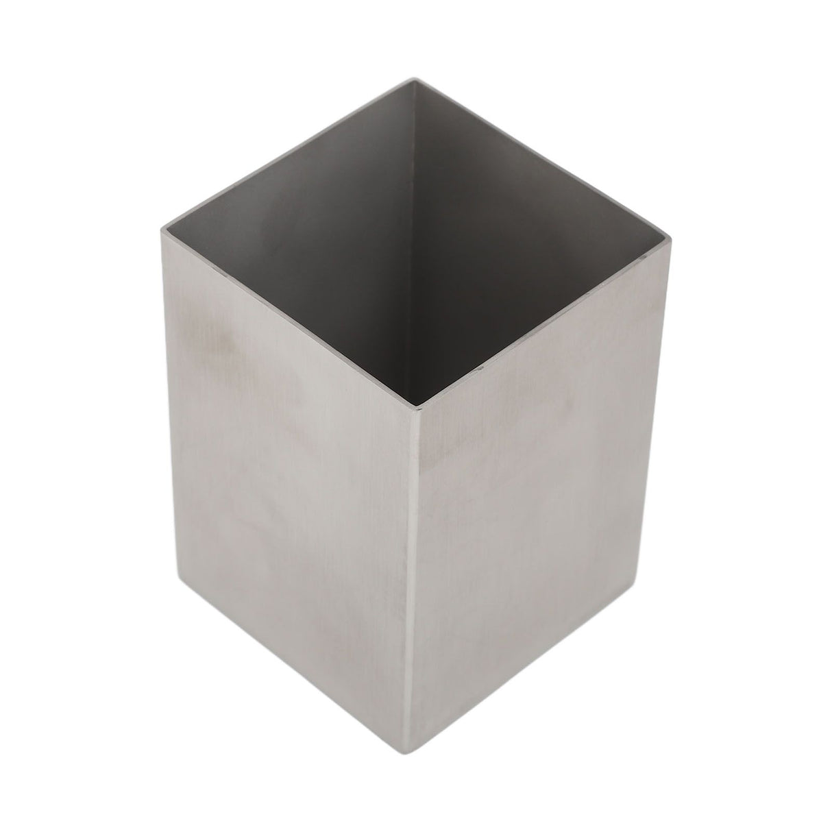 Pencil Cup 304 Stainless Steel Pencil Holder Thicken Durable Rectangular Pencil Cup for Office Dormitory School Desktop Silver