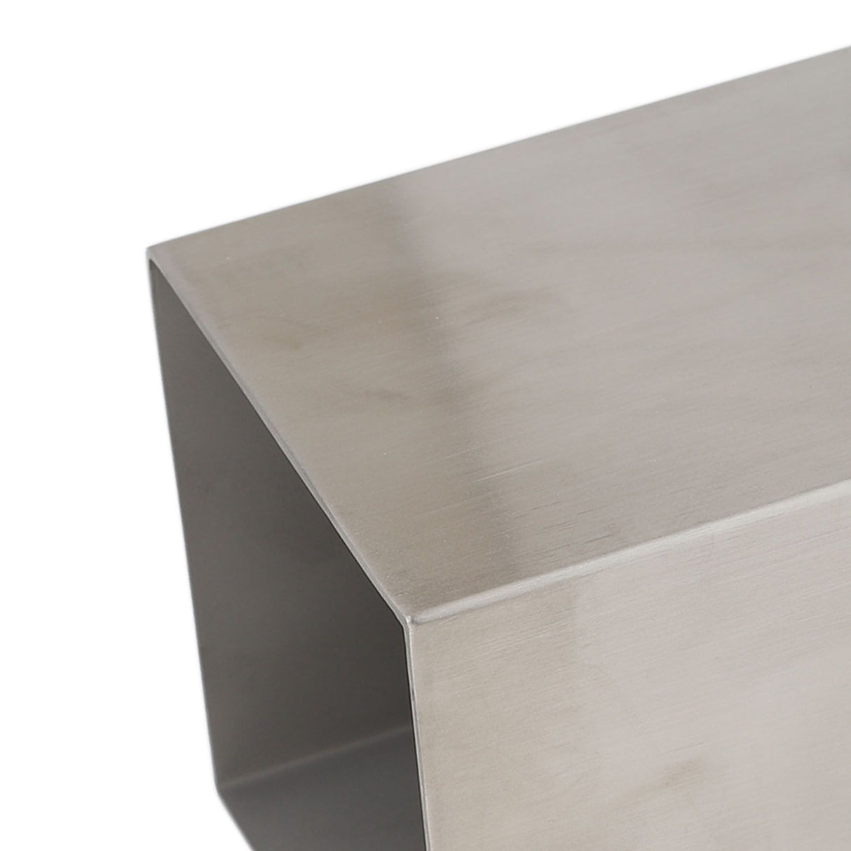 Pencil Cup 304 Stainless Steel Pencil Holder Thicken Durable Rectangular Pencil Cup for Office Dormitory School Desktop Silver