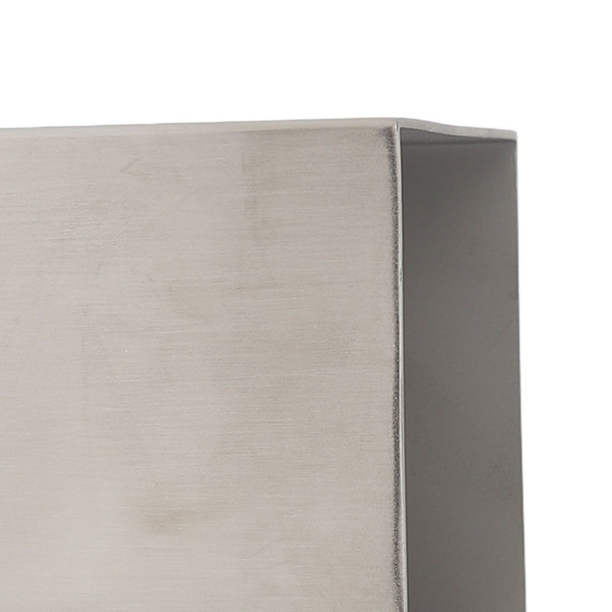 Pencil Cup 304 Stainless Steel Pencil Holder Thicken Durable Rectangular Pencil Cup for Office Dormitory School Desktop Silver