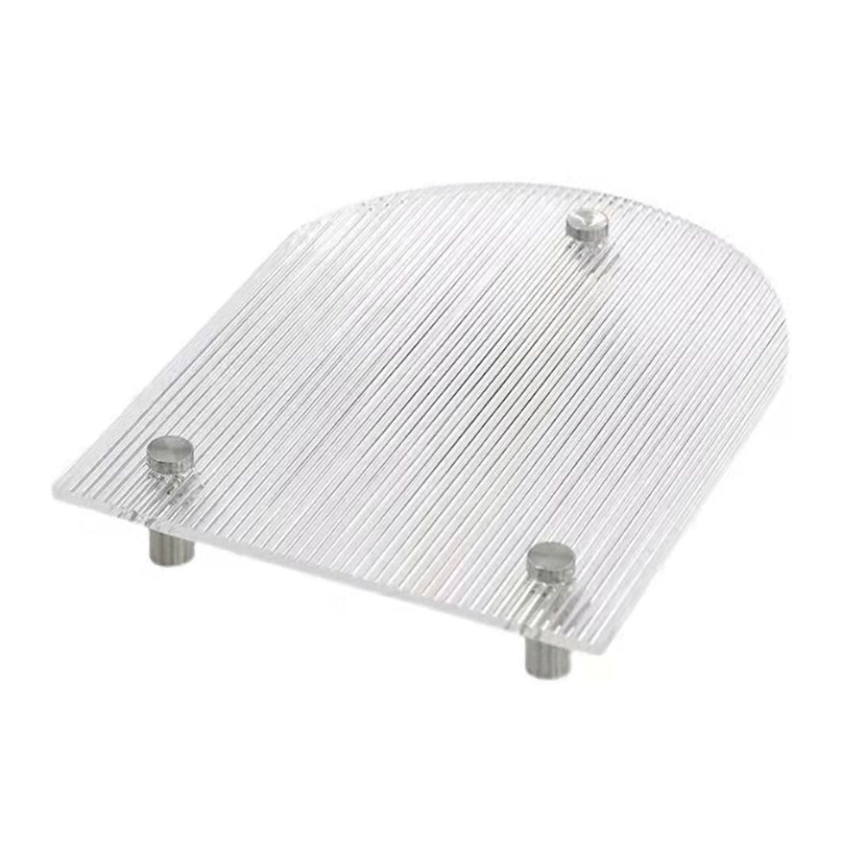 Clear Vanity Tray Transparent Acrylic Simple Modern Style Widely Used Coffee Table Tray for Family Office Cafe Bar U Shape 26x20x3.5cm