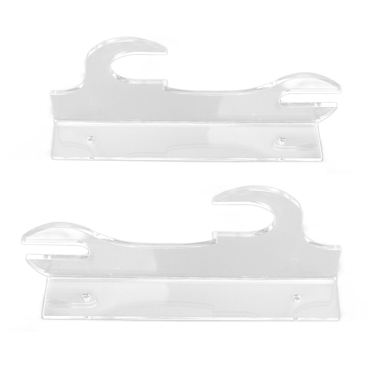 2 Pcs Samurai Knife Holder Wall Mounted Samurai Sword Holder Sword Wall Display Rack Transparent
