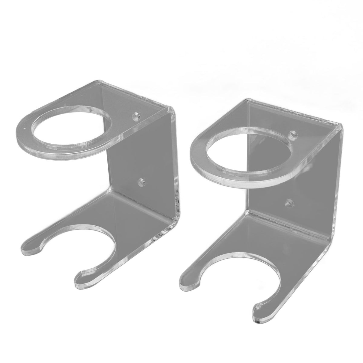 2PCS Baseball Bat Wall Stand Acrylic Wall Mounted Ball Holder Rack Baseball Bat Display Shelf for Home Stadium Office Collection Transparent