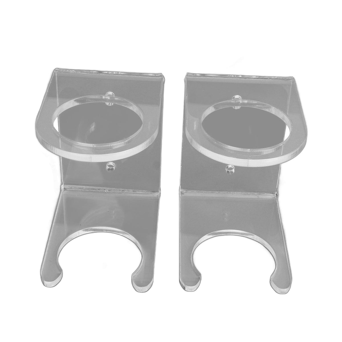 2PCS Baseball Bat Wall Stand Acrylic Wall Mounted Ball Holder Rack Baseball Bat Display Shelf for Home Stadium Office Collection Transparent