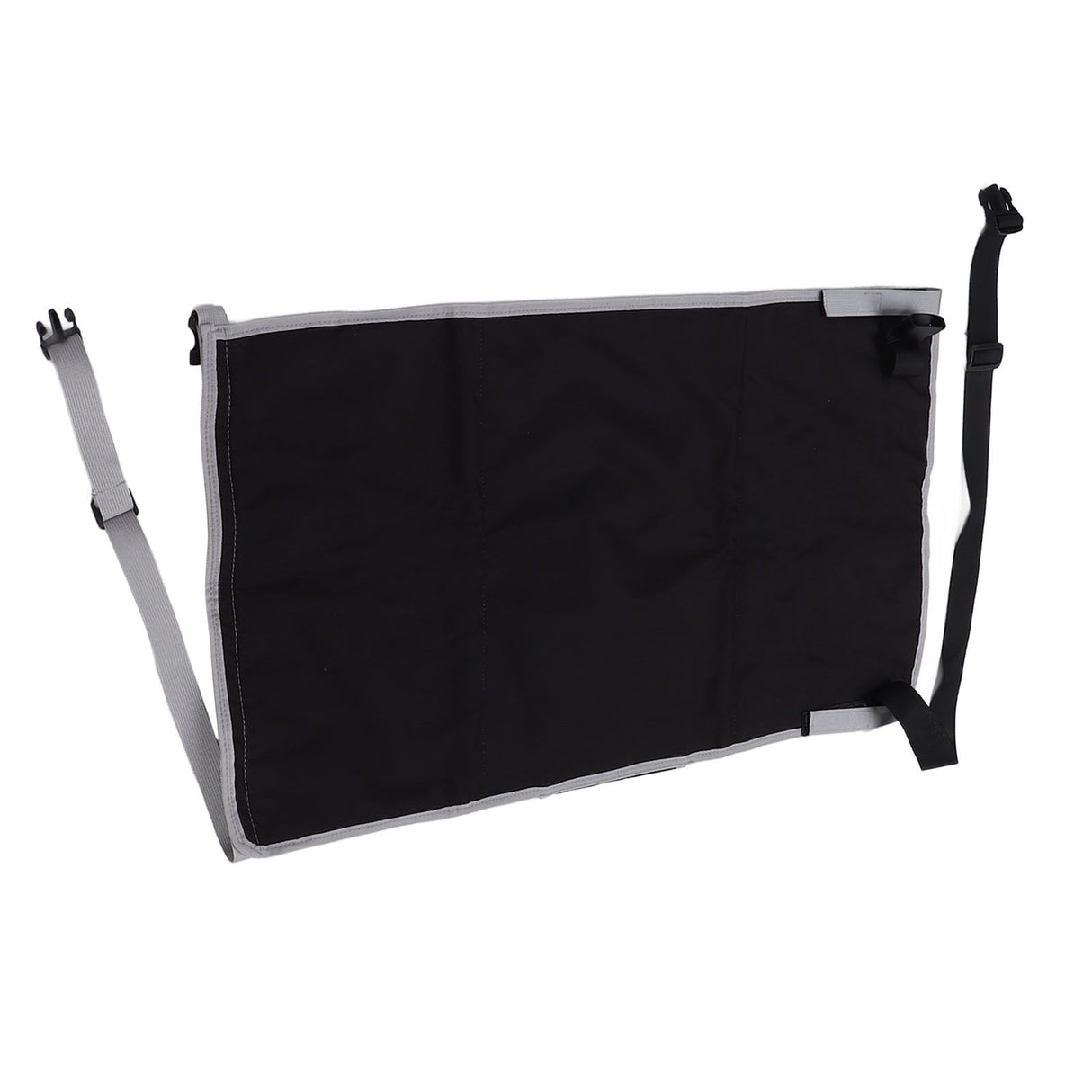 Airplane Seat Extender for Kids Canvas Portable Toddler Travel Bed Airplane Footrest Hammock for Flights Black