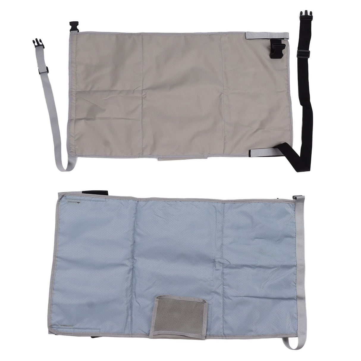 Airplane Seat Extender for Kids Canvas Portable Toddler Travel Bed Airplane Footrest Hammock for Flights Grey