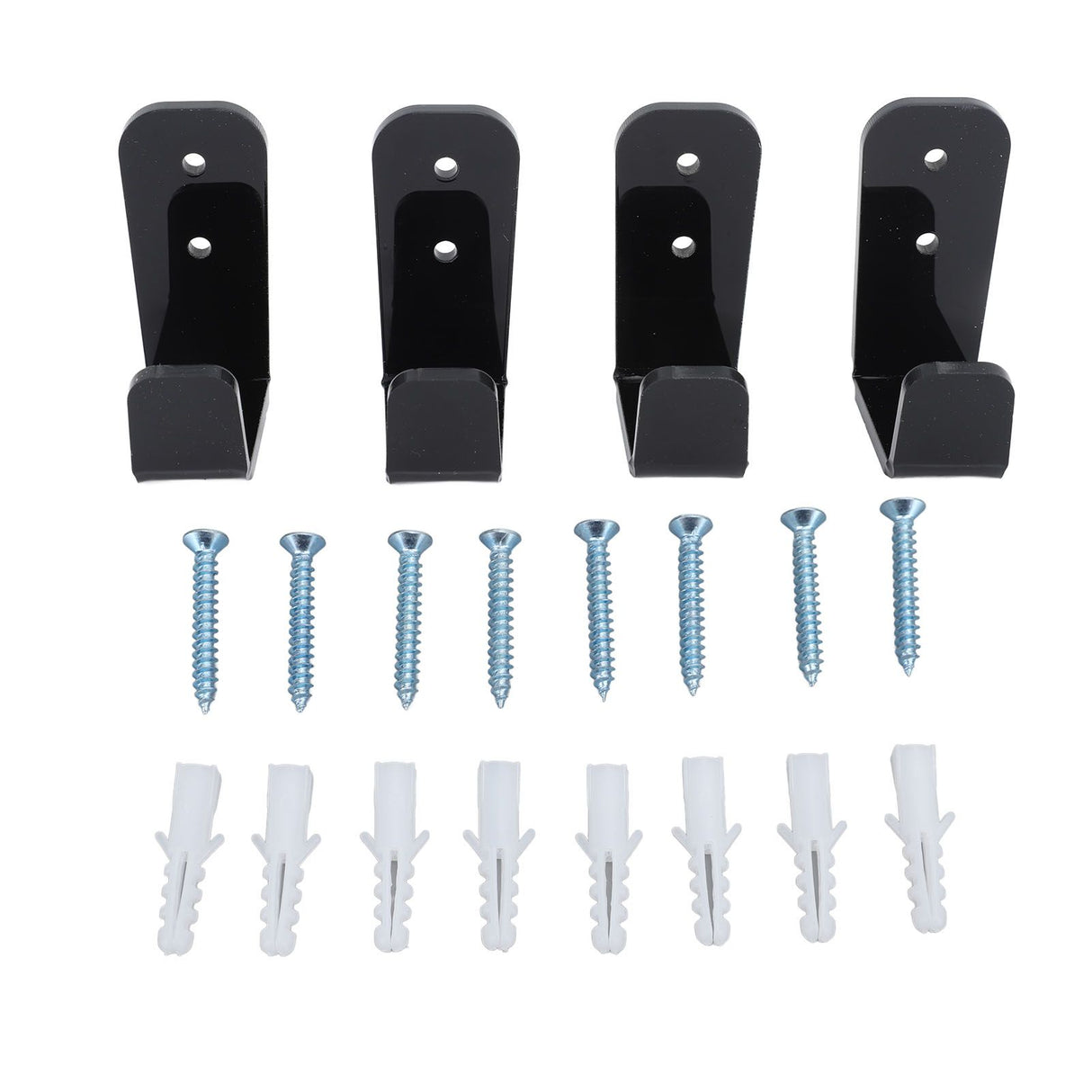 4PCS Hockey Stick Rack Black Acrylic Hockey Stick Holder Wall Mount Versatile Hockey Stick Hanger for Club Bar Garage