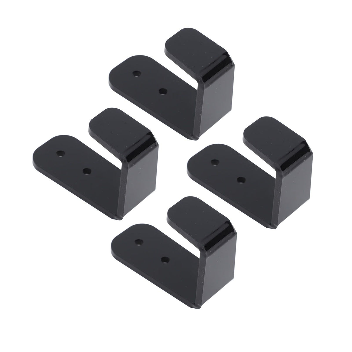 4PCS Hockey Stick Rack Black Acrylic Hockey Stick Holder Wall Mount Versatile Hockey Stick Hanger for Club Bar Garage