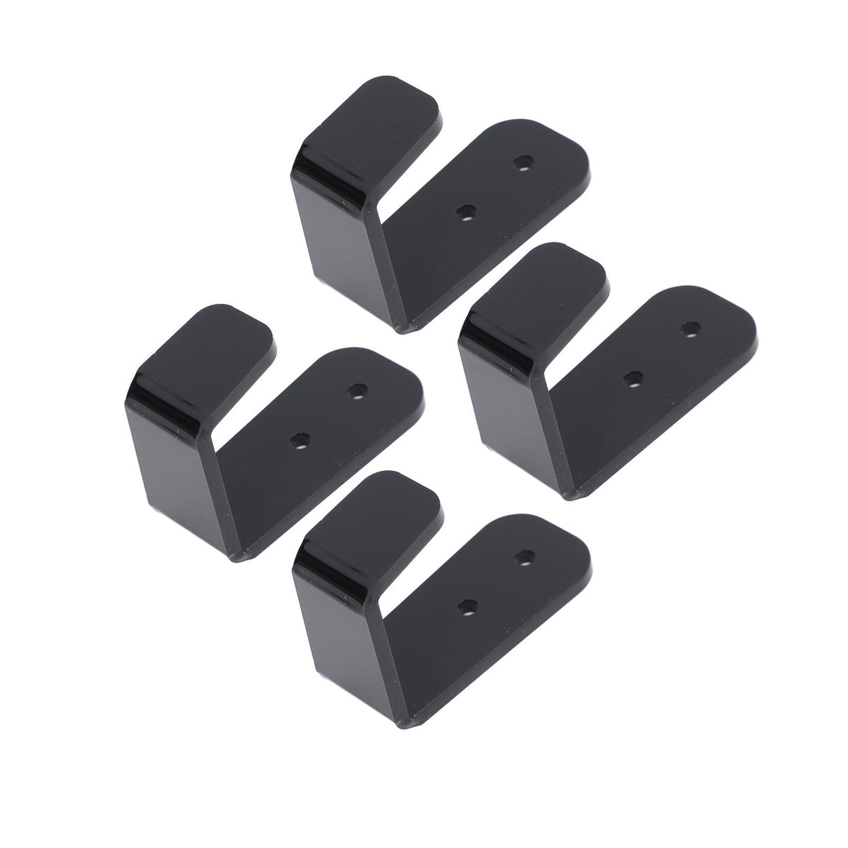 4PCS Hockey Stick Rack Black Acrylic Hockey Stick Holder Wall Mount Versatile Hockey Stick Hanger for Club Bar Garage