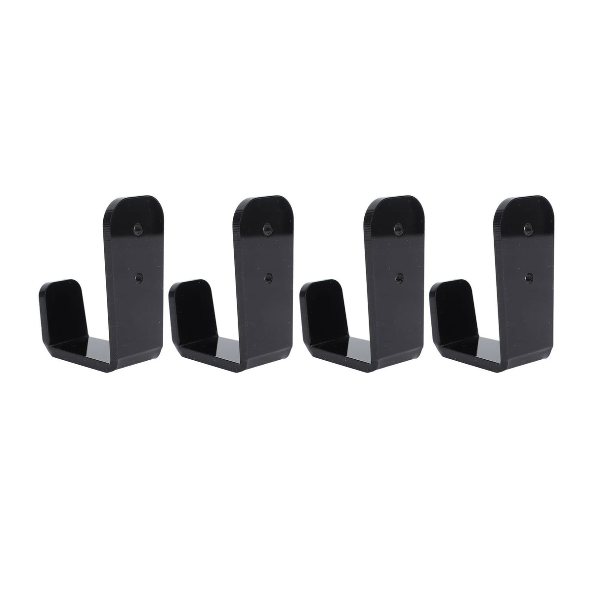 4PCS Hockey Stick Rack Black Acrylic Hockey Stick Holder Wall Mount Versatile Hockey Stick Hanger for Club Bar Garage