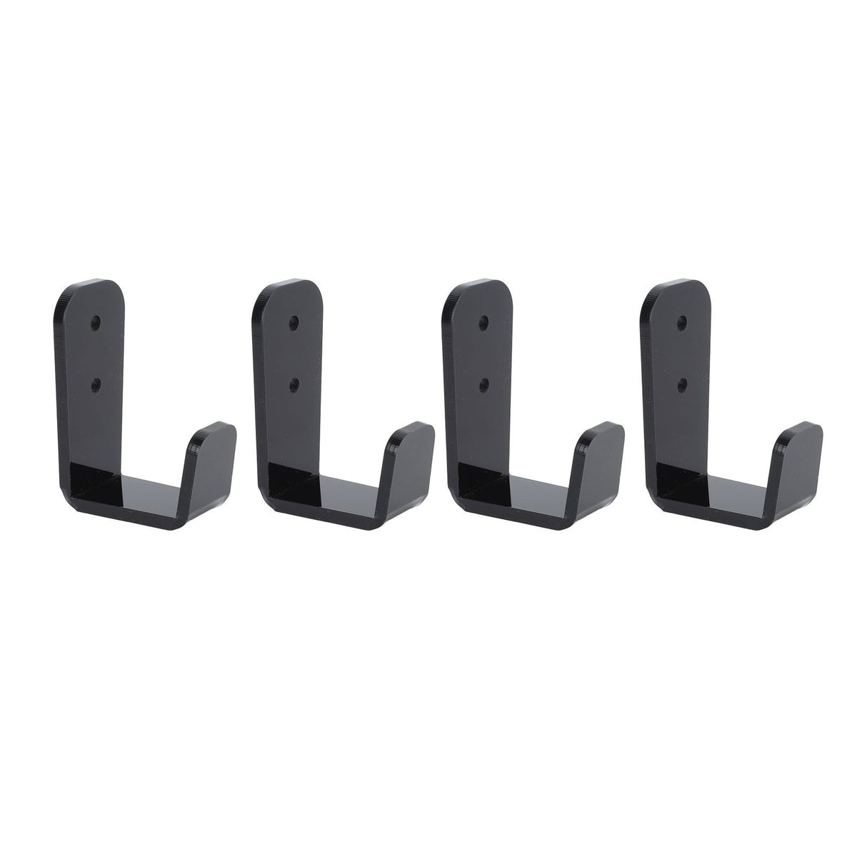 4PCS Hockey Stick Rack Black Acrylic Hockey Stick Holder Wall Mount Versatile Hockey Stick Hanger for Club Bar Garage