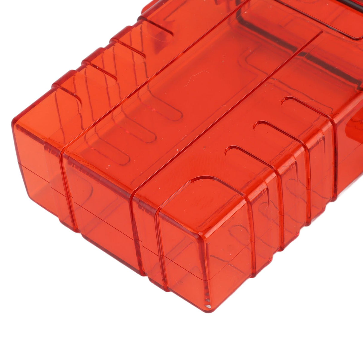 Cigarette Case 20 Capacity Plastic Cigarette Box Sealed Waterproof Cigarette Container Organizer Transparent Red