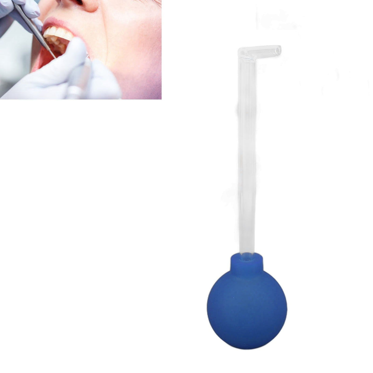 Glass Tonsil Stone Remove Tool Manual Mouth Cleaning Cleaner Oral Care Mouth Cleaner Blue
