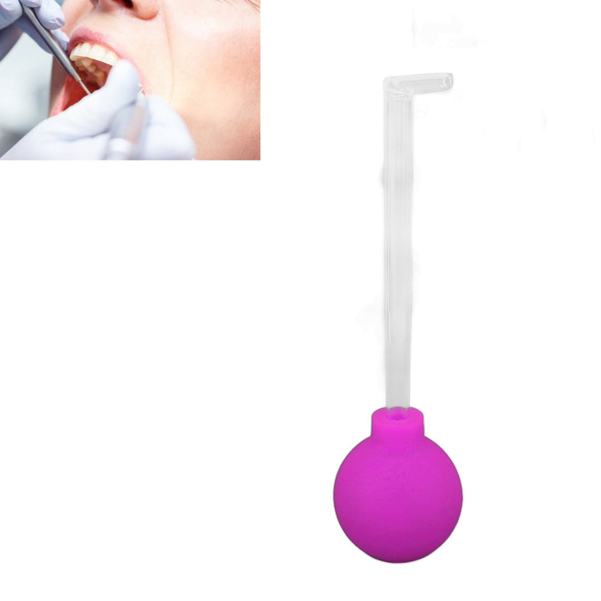 Glass Tonsil Stone Remove Tool Manual Mouth Cleaning Cleaner Oral Care Mouth Cleaner Rose Red